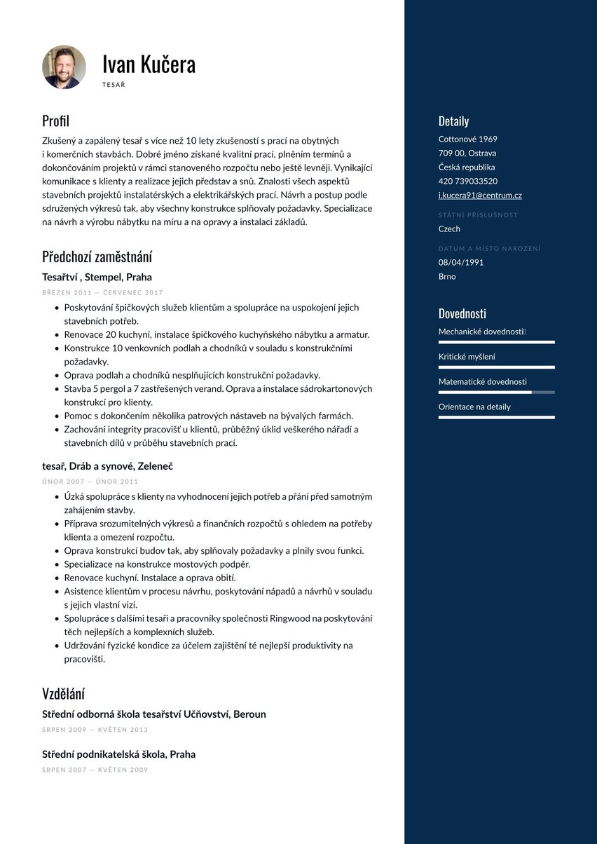 Sydney resume template