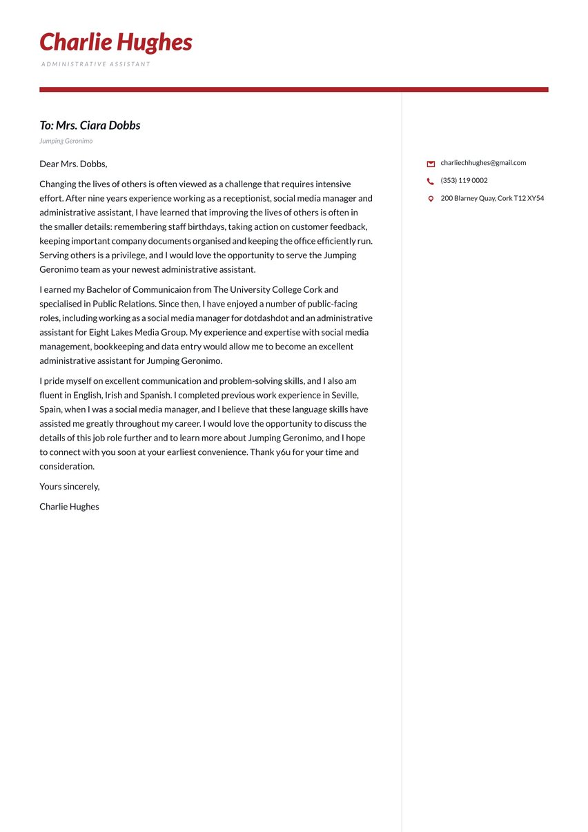 Tokyo cover_letter template