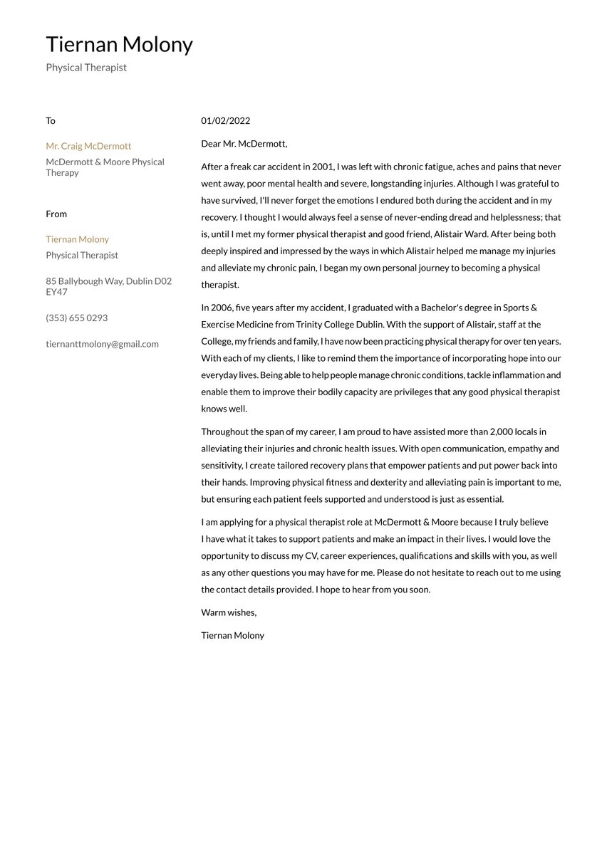 Milan cover_letter template