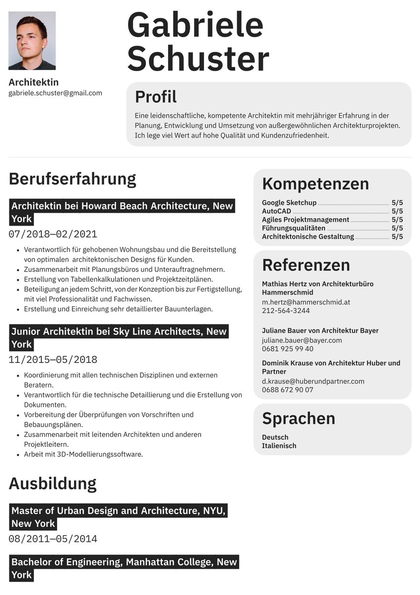 Toronto resume template