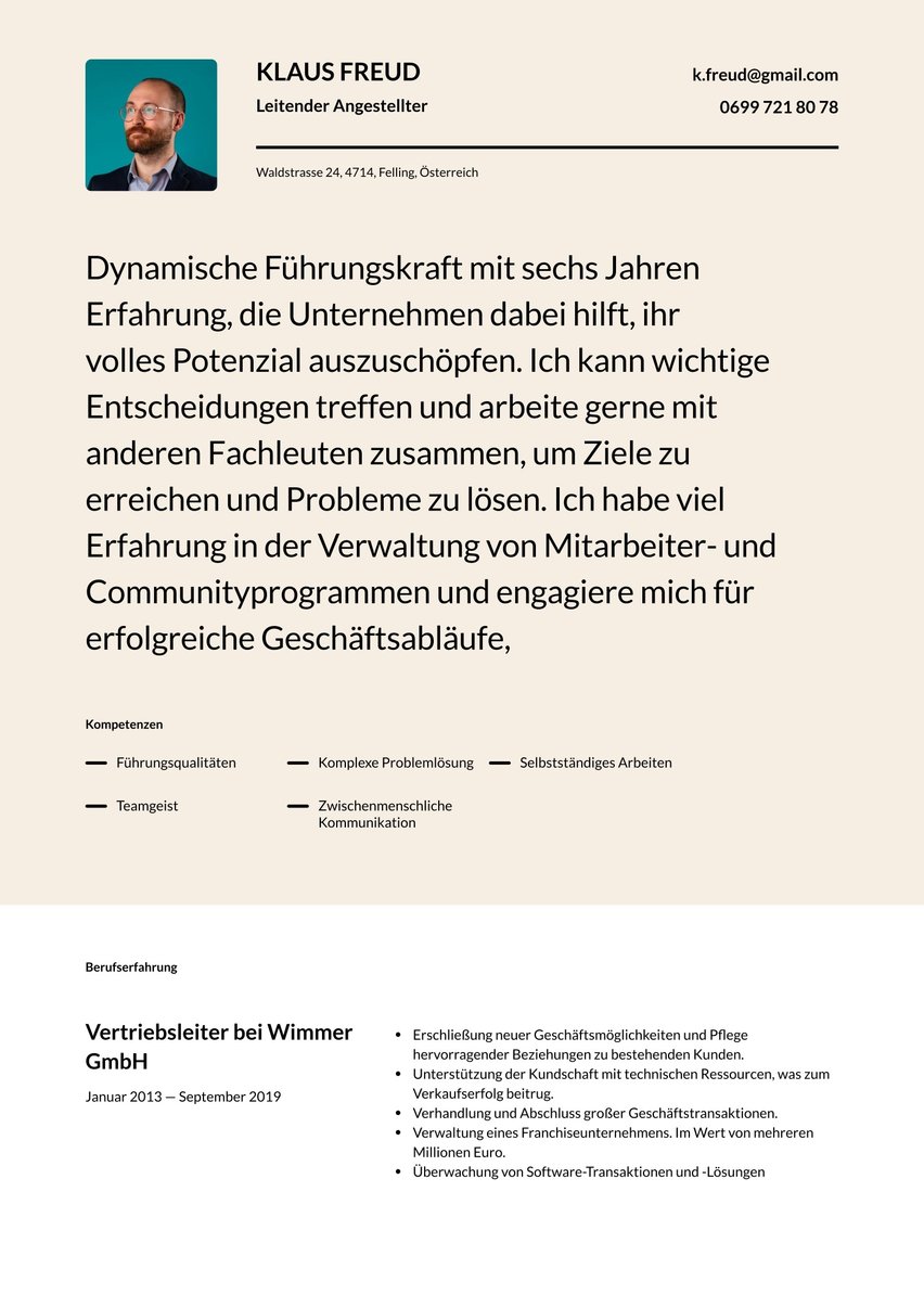 Kopenhagen resume template