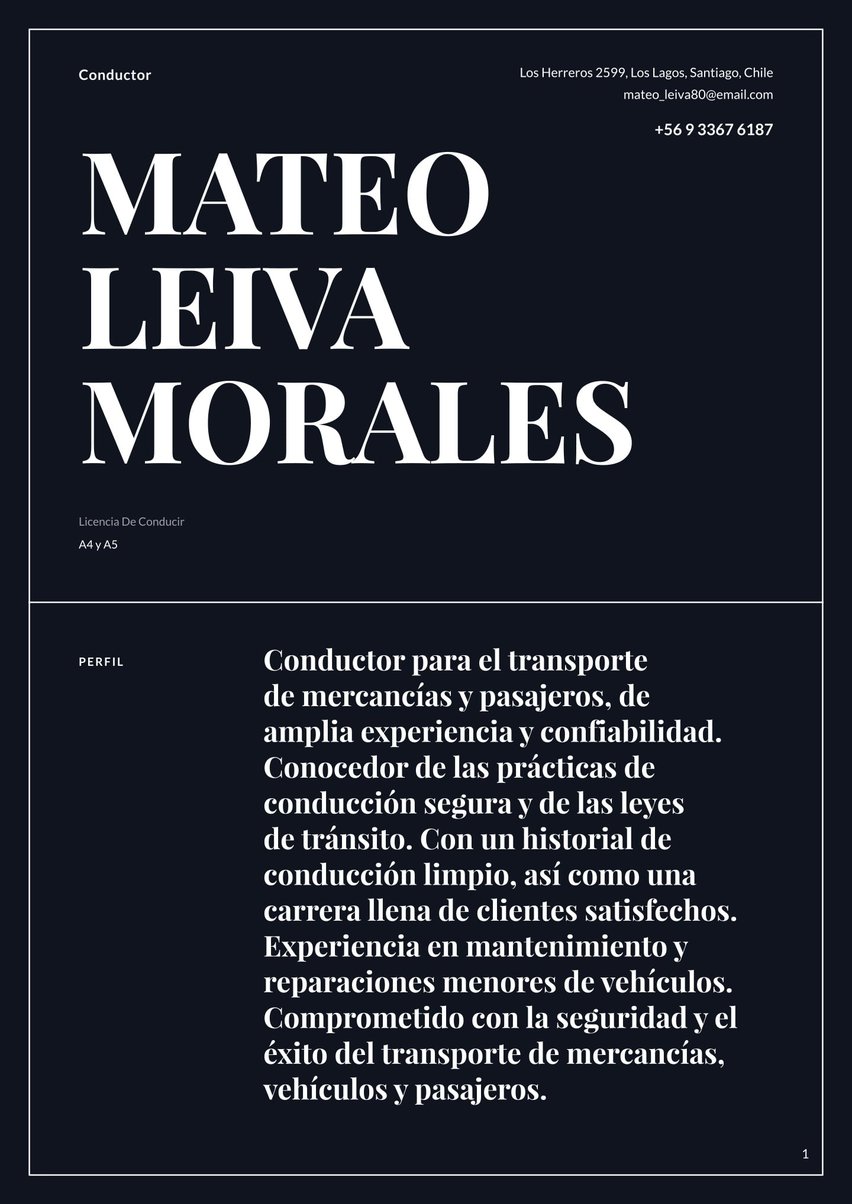 Chicago resume template