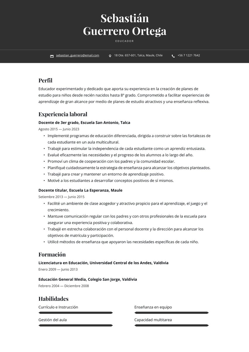 Oslo resume template