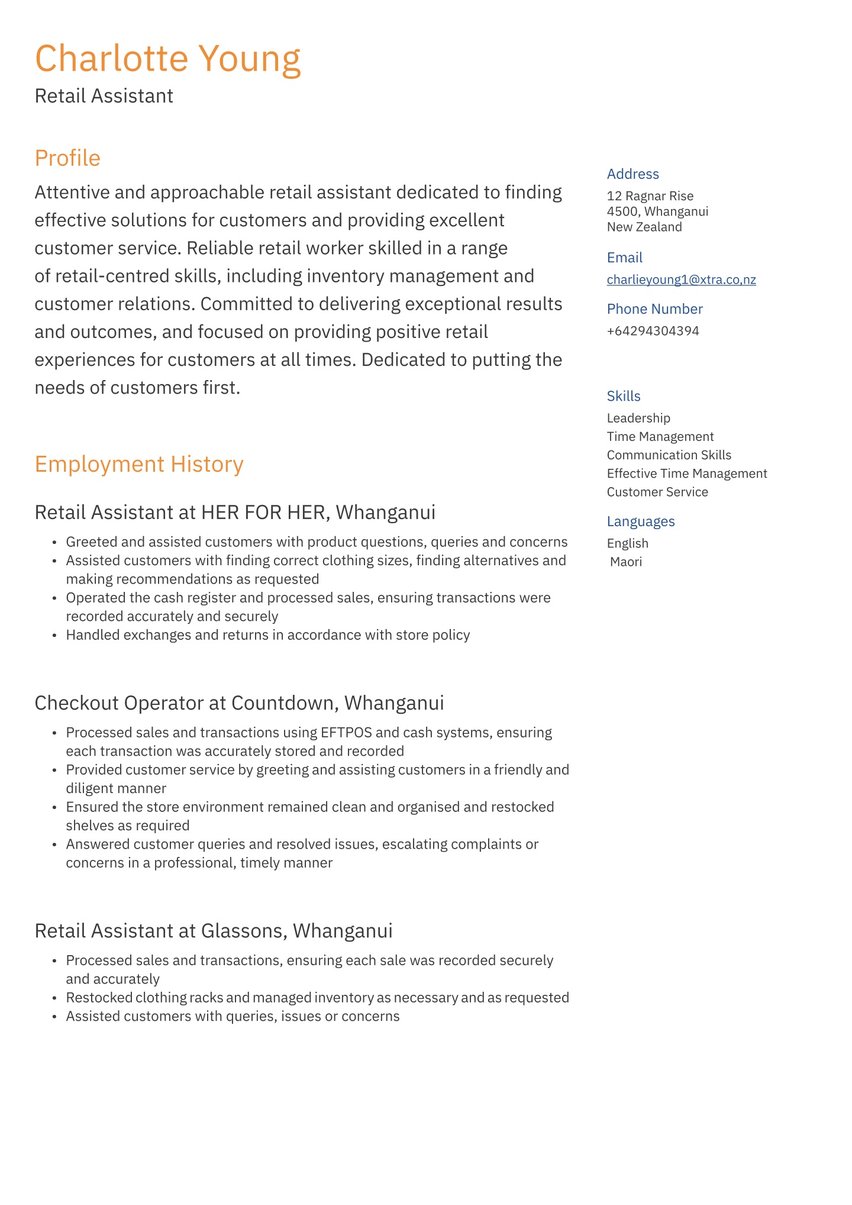 Brussels resume template