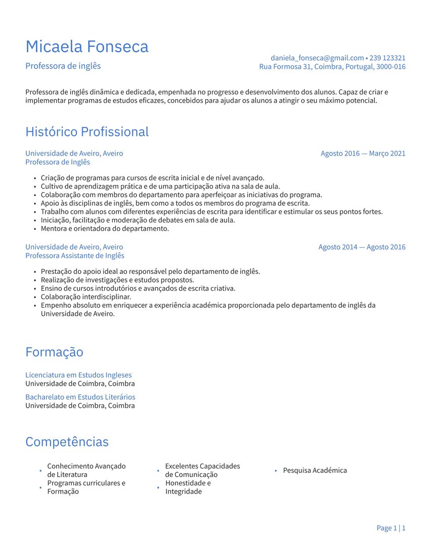 Atenas resume template