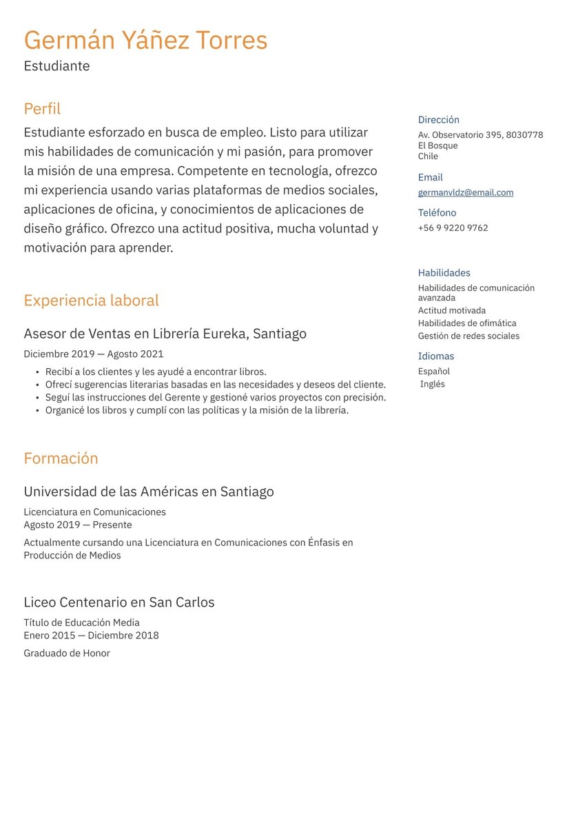 Brussels resume template