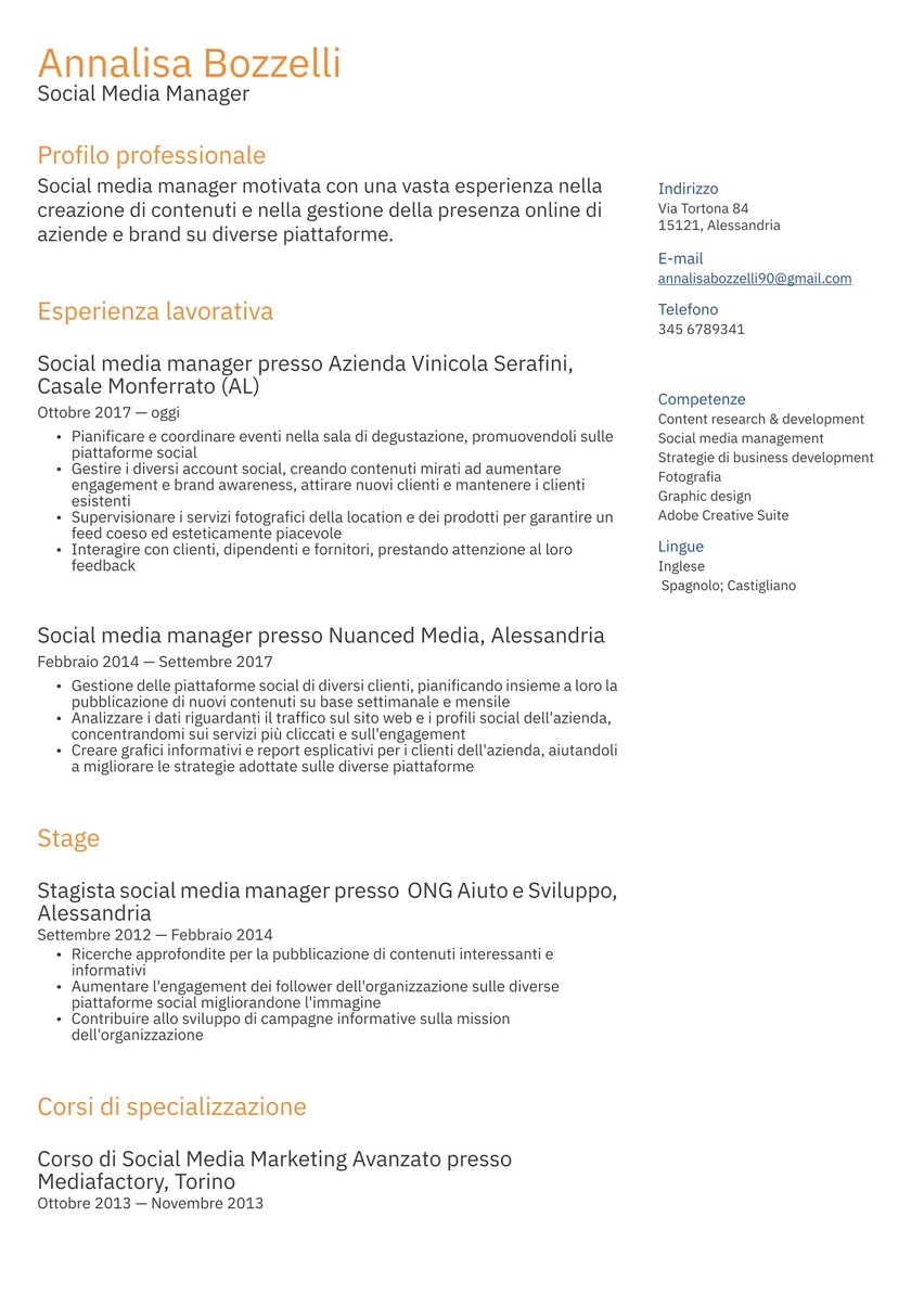 Bruxelles resume template