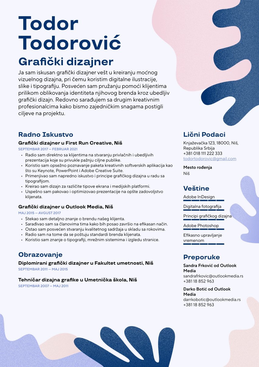 Lisabon resume template