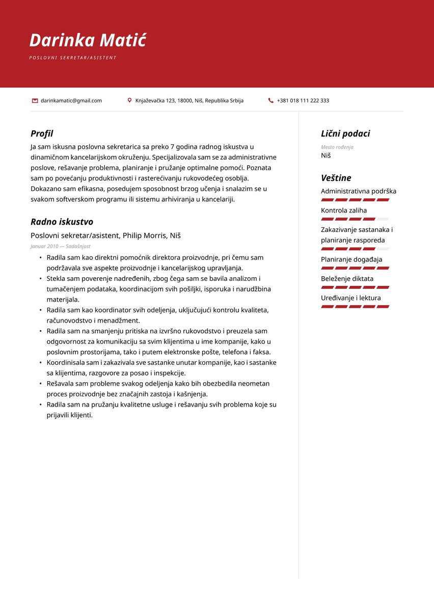 Tokio resume template