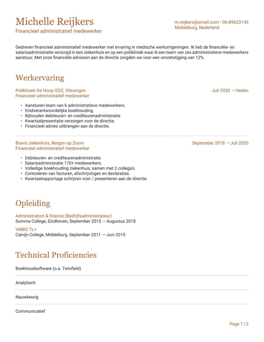 Praag resume template