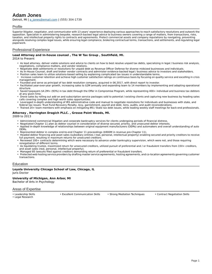 Seoul resume template