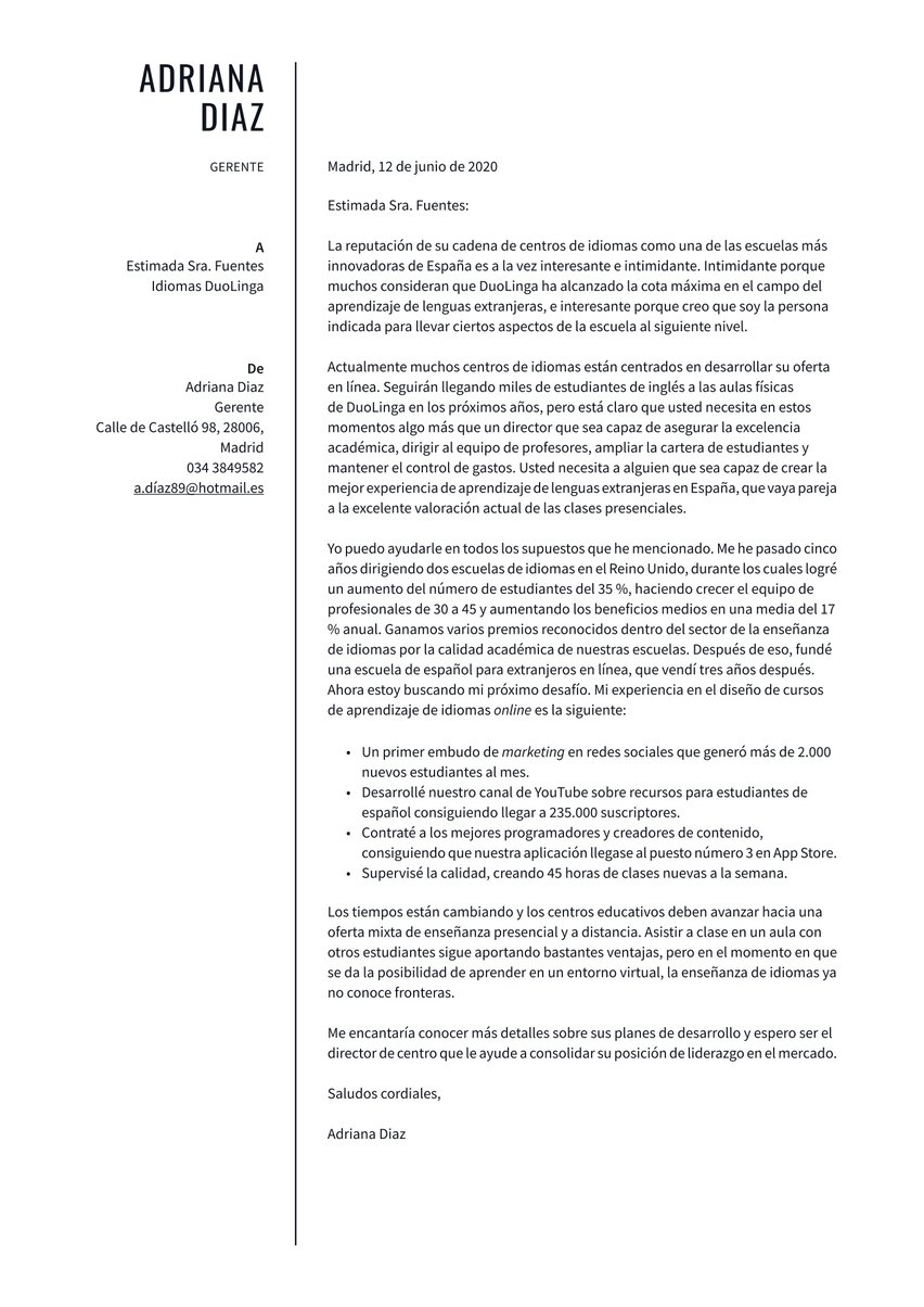 Ejemplos De Carta De Presentacion Para Profesor 2021 Cvapp Es