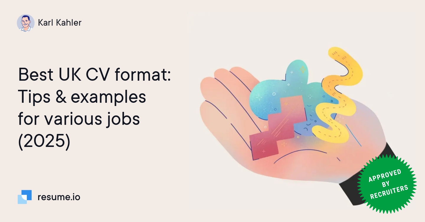 Best UK CV Format Tips Examples For Various Jobs 2025 Resume io