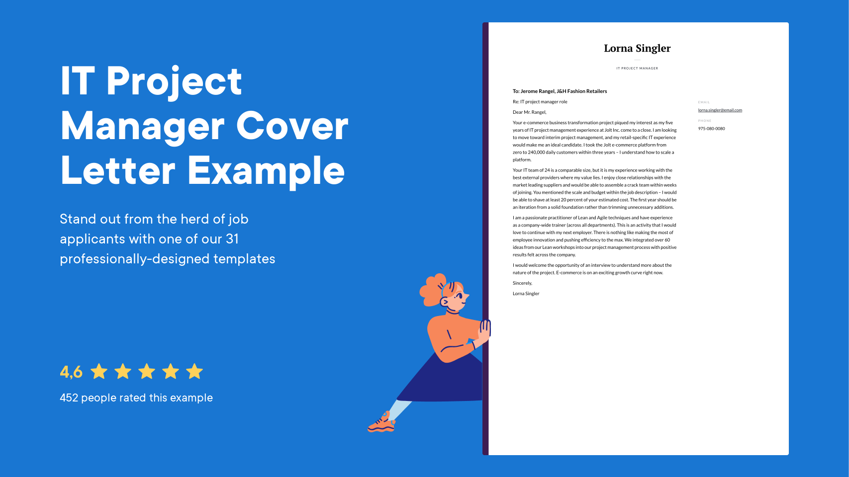 IT Project Manager Cover Letter Examples & Expert tips [Free]