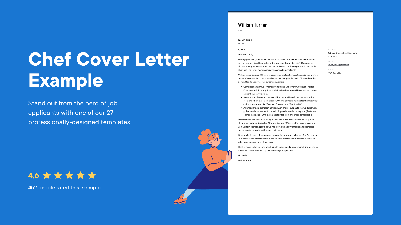 Sample Chef Cover Letter - Product Review (1707 x 960 Pixel)