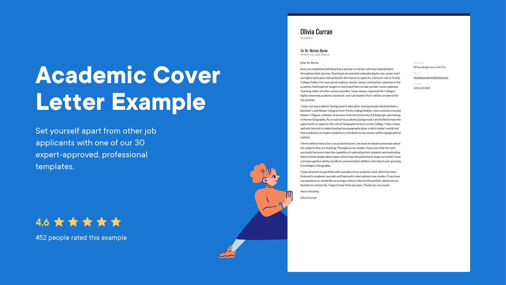 Academic Cover Letter Examples & Expert tips [Free] · CVapp.ie