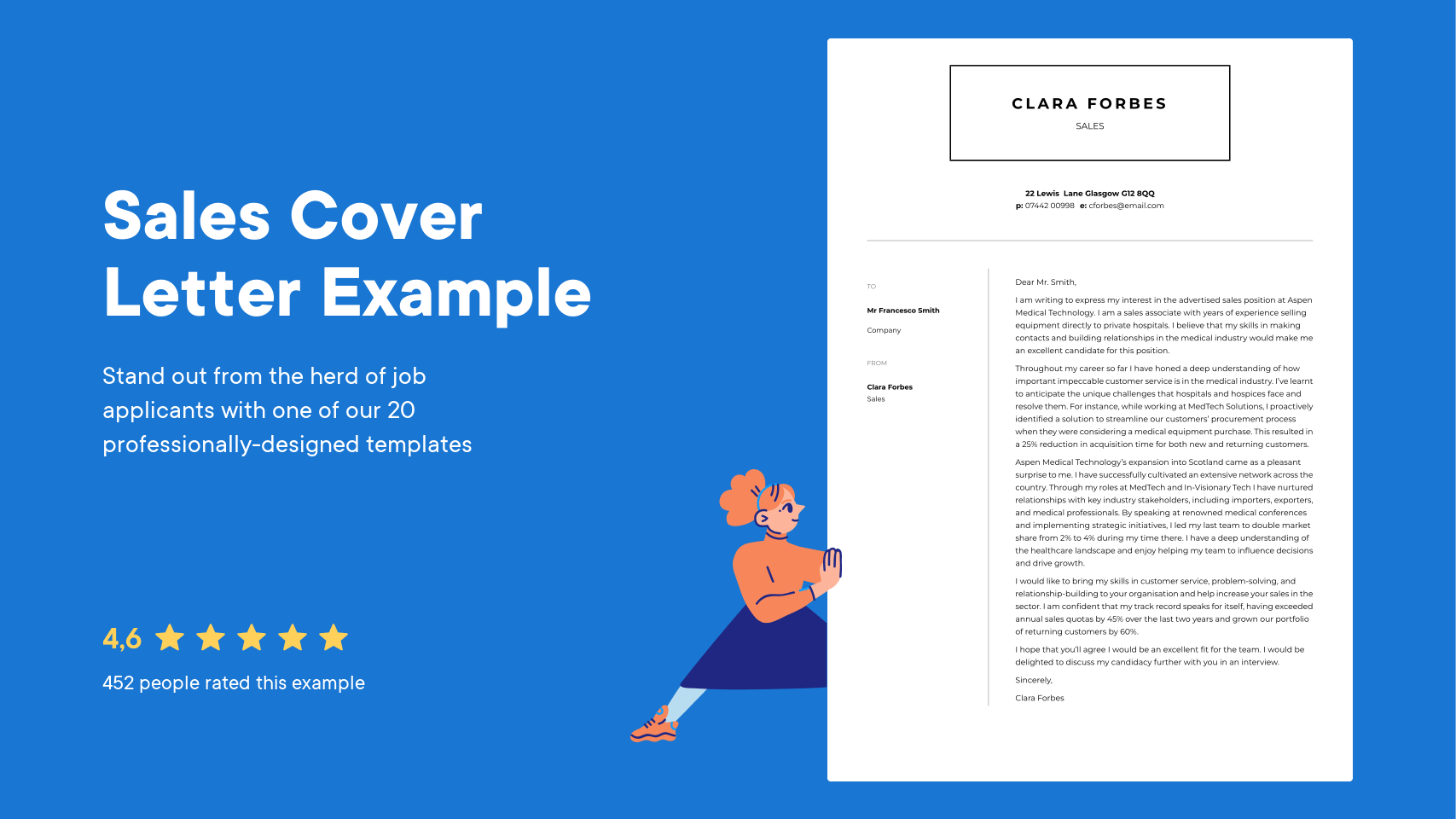 Sales Cover Letter Examples for UK Market (2025) · Resume.io