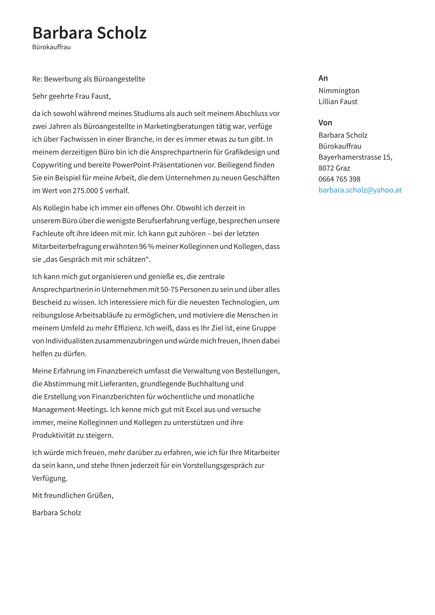 Bewerbung Fr Brokauffrau Ausbildung