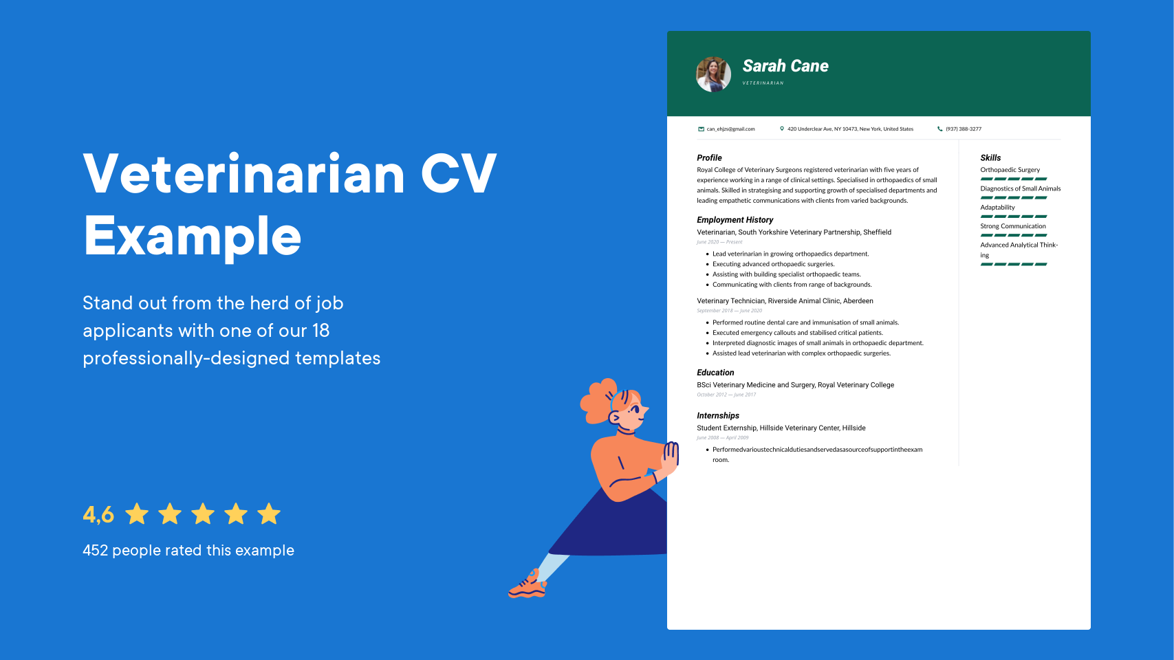 Veterinarian CV Examples & UK Templates (2024) · Resume.io