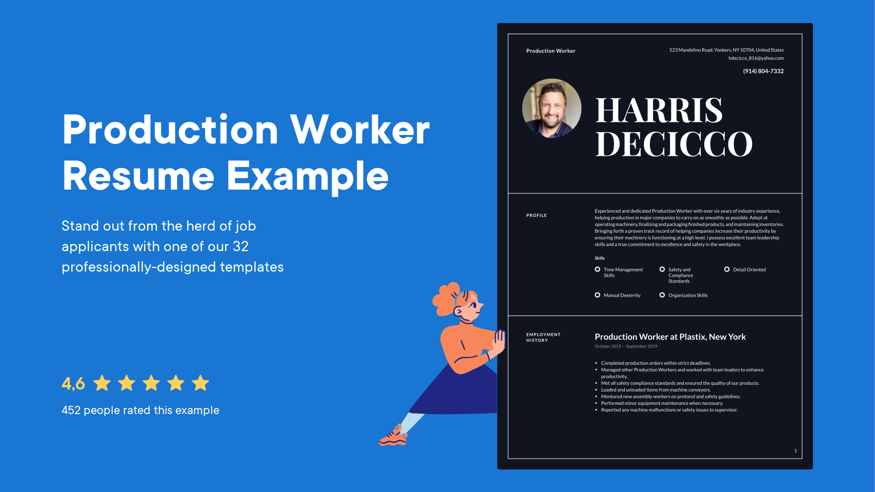 Production Worker Resume Example & Writing Guide · Resume.io