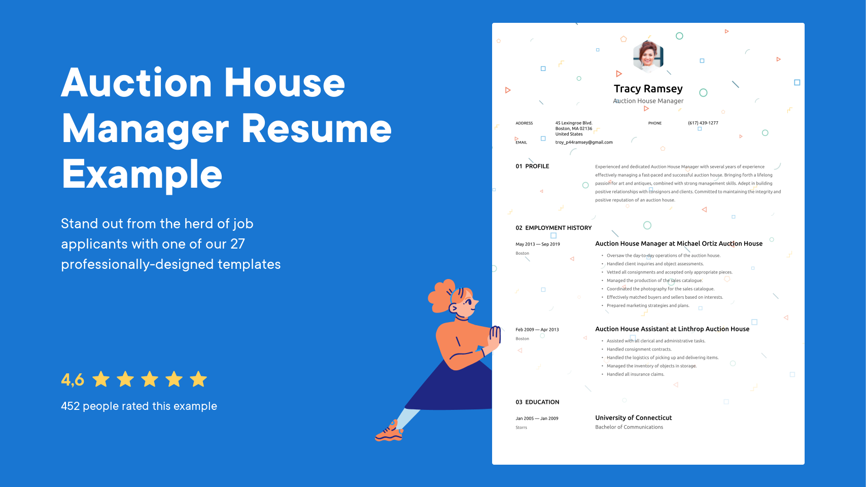 Auction House Manager Resume Examples & Templates (2024) · Resume.io