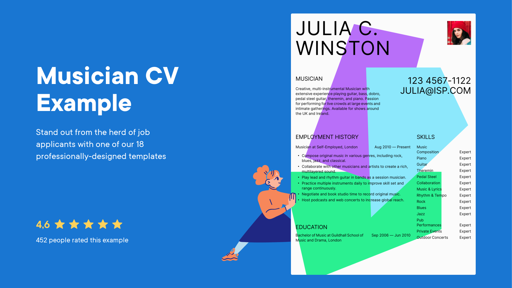 Musician CV Examples & UK Templates (2024) · Resume.io