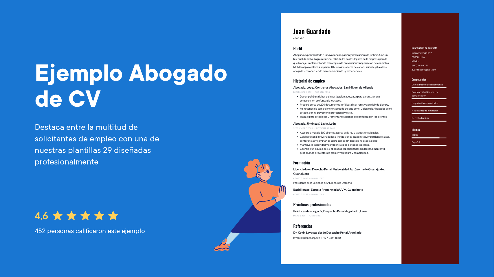 Ejemplos de Currículum de Abogado y Guía de Escritura · CVapp.mx