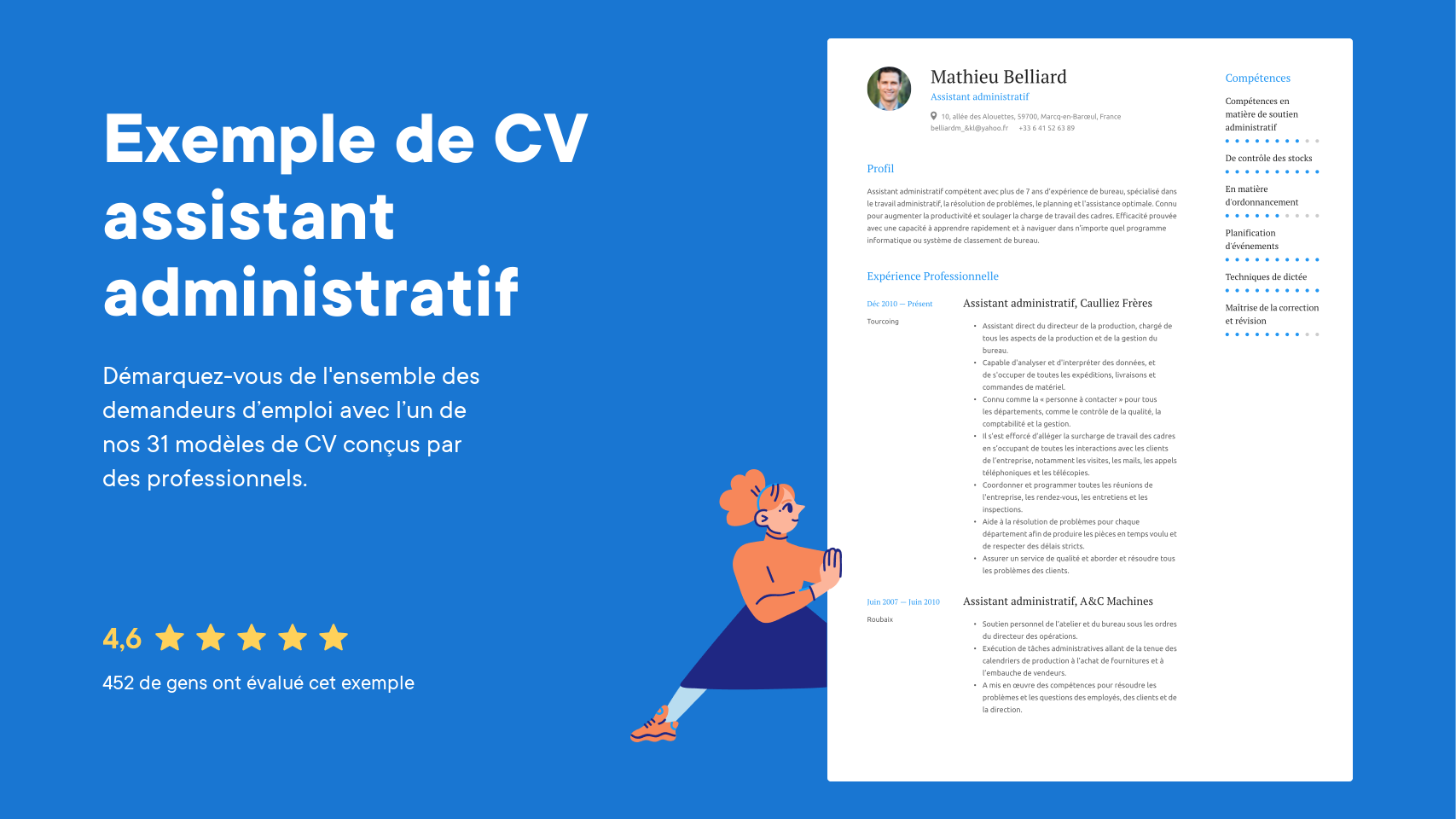 Exemple de CV pour assistant administratif et guide de rédaction · cvapp.fr