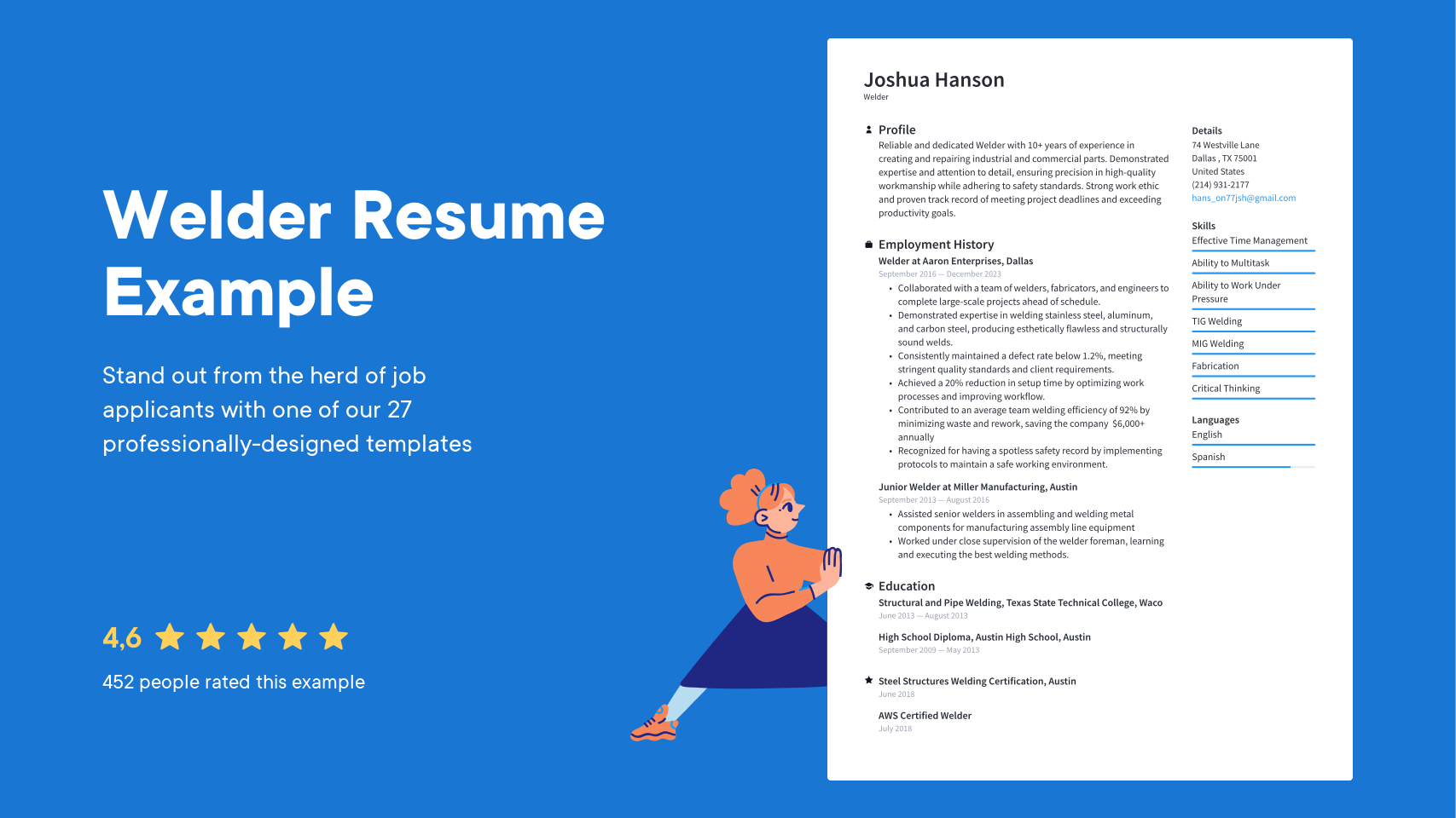 Welder Resume Examples amp Templates - Welder Resume Examples
