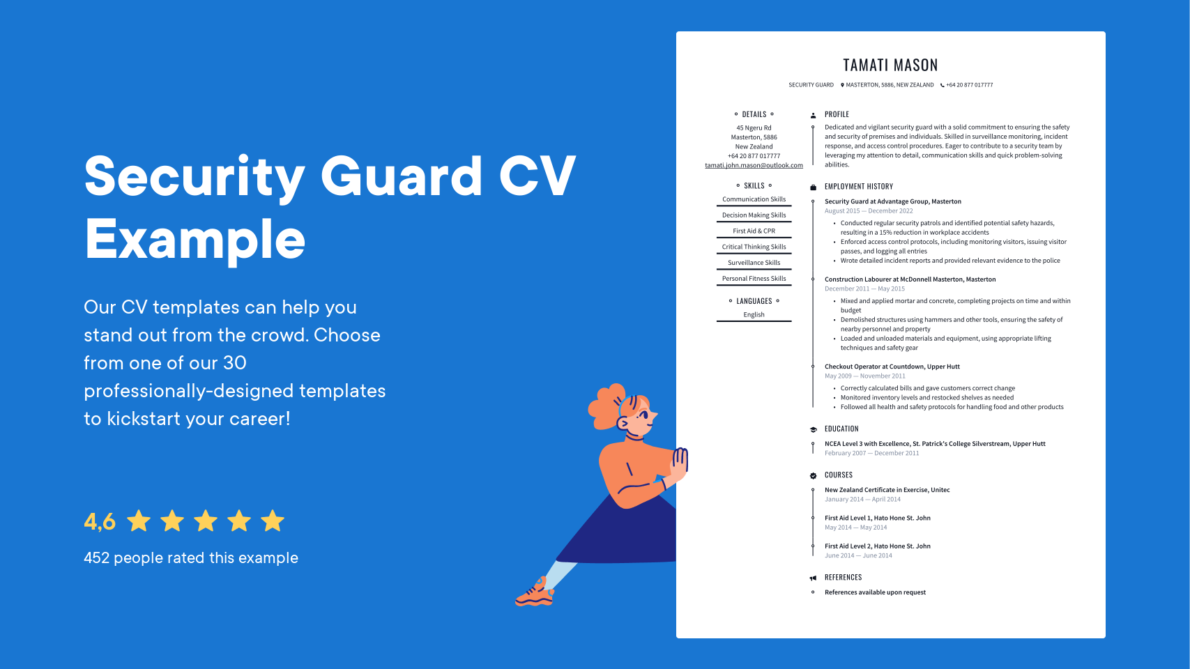 Security Guard Sample Resume Sample Resume For An Entry Level UX