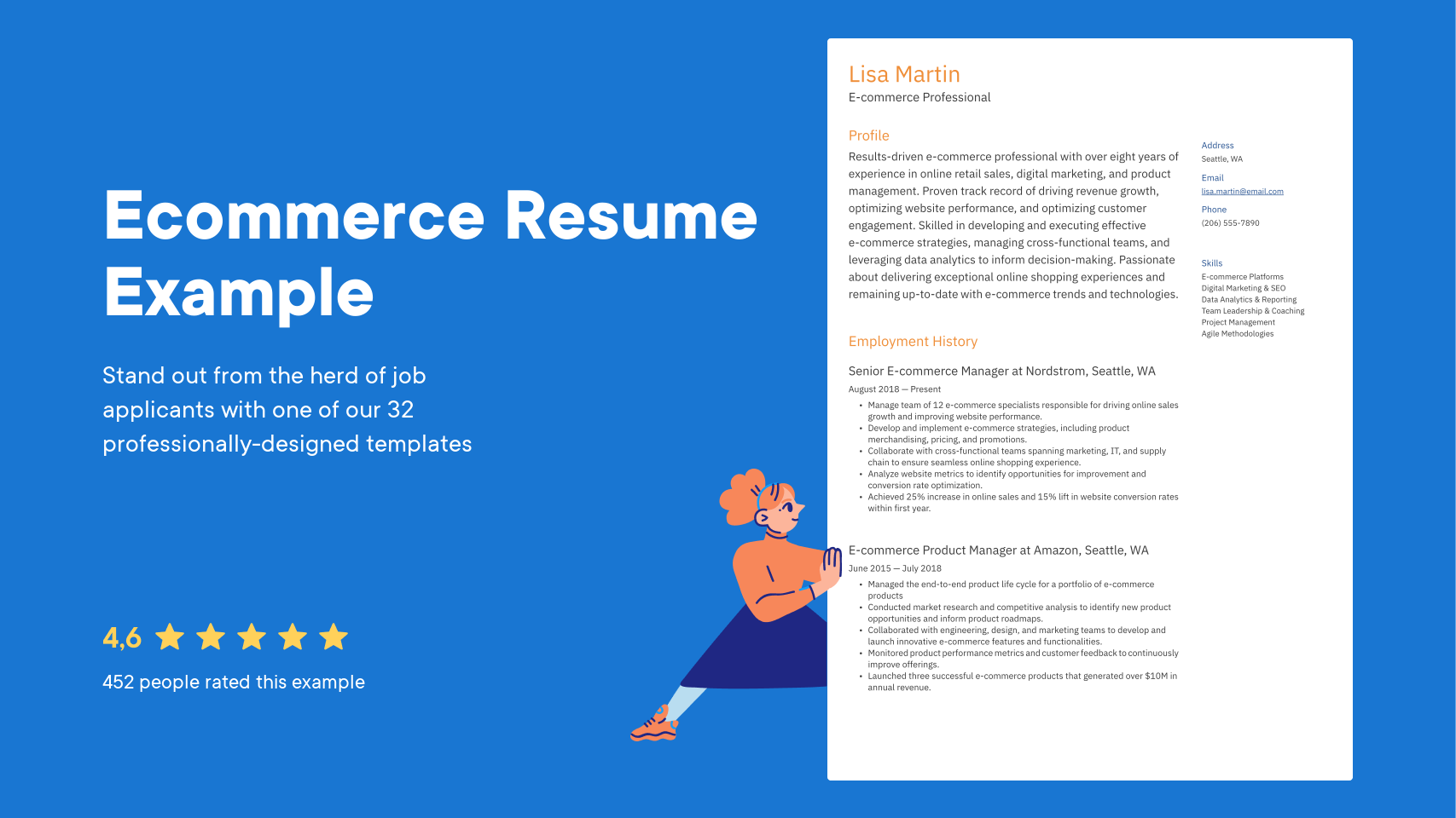 Ecommerce Resume Examples & Templates (2025) · Resume.io