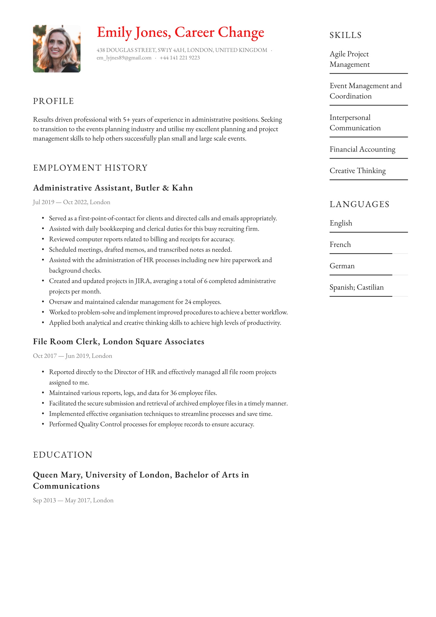 Career Change Planning Template Career Change Planning Template